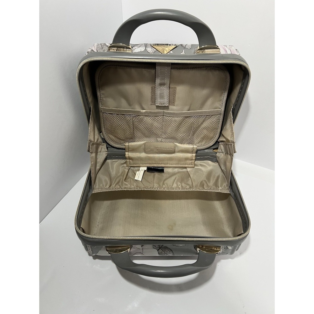 TRIFORCE Elite Silver Floral Hard Beauty Travel Case *No strap* - Picture 5 of 6